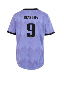 Real Madrid Karim Benzema #9 Auswärtstrikot für Frauen 2022-23 Kurzarm